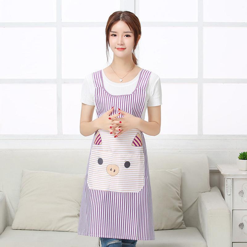 Apron Women's Anti-fouling and Oil-proof Kitchen Dressing Overalls Waist Dressing Apron Kitchen Restaurant Apron Daily Necessities