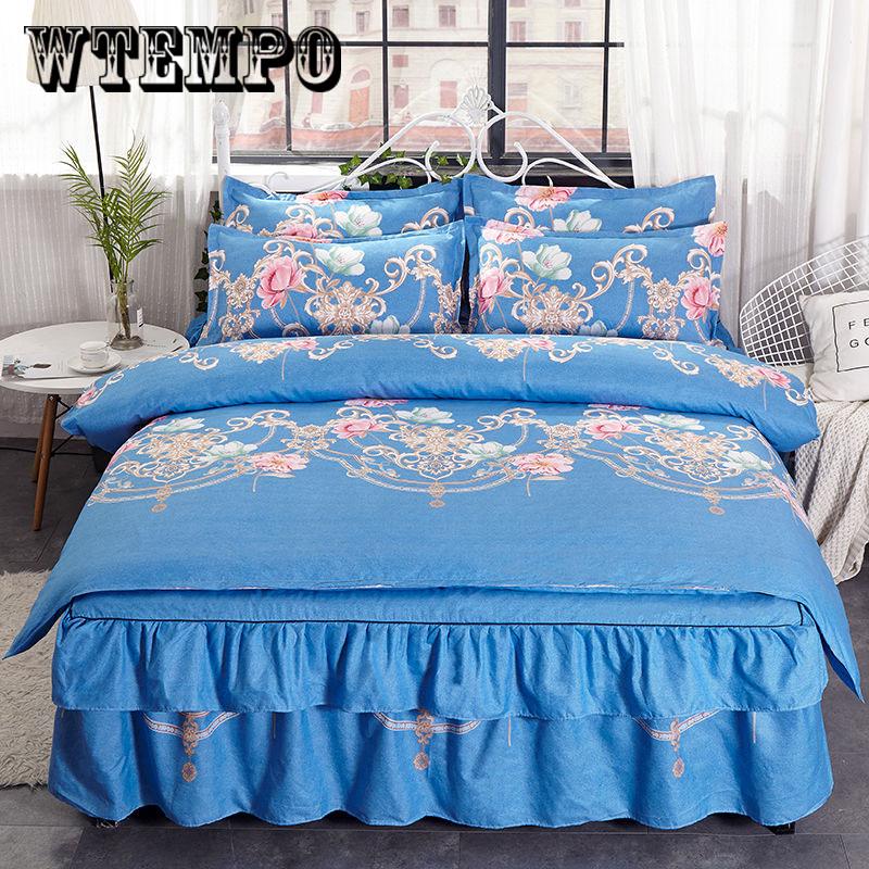 BrandNew Quilted Thick Bed Skirt Twin Queen  size Bed set Bedsheet mattress cover Pad Double