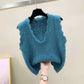 V-Neck Knitted Vest Women New Korean Fashion Sleeveless Sweaters Waistcoat for Outwear Spring Autumn 2021