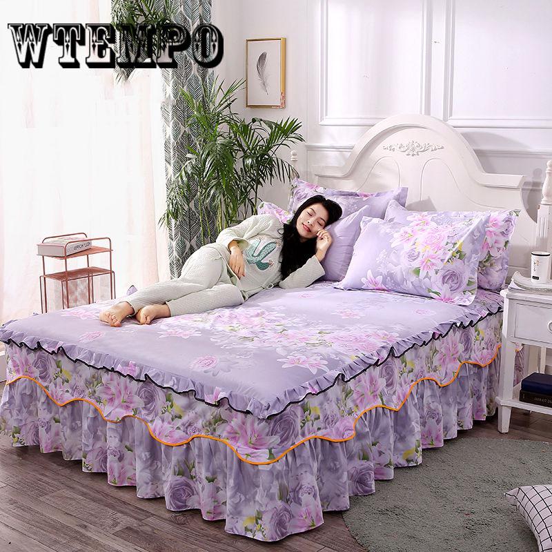 3 Pcs Set Sheet Set Cotton Home Textile Polyester Mattress Covers Pillow Case