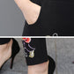 High-waist Leggings Women's Outer Wear Stretch Pants Plus Size Pants Ethnic Style Embroidery Slim-fitting Pants
