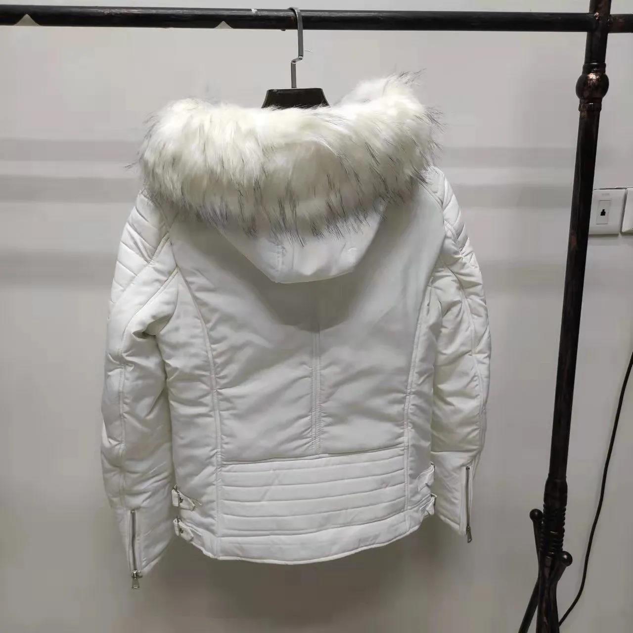 Winter Men's Korean Version of The Trend, Handsome and Versatile Thickened Outdoor Tooling Jacket and Leather Down Padded Jacket