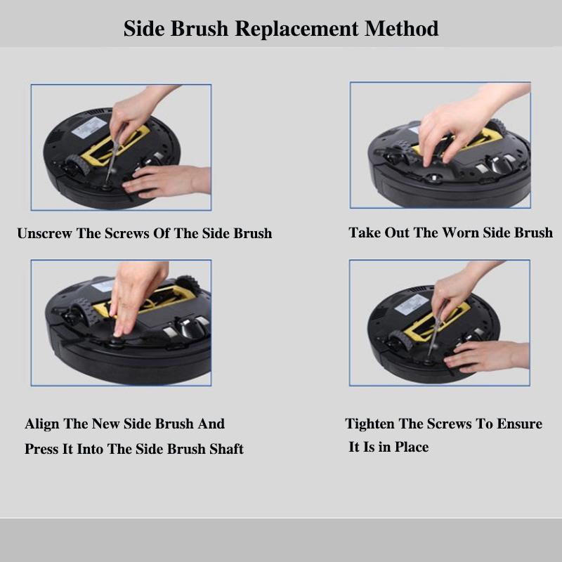 Sweeping Robot Accessories for Midea Sweeping Robot Side Brush 083B/085B/102B/10F1/10F2/i2/081A/2A Replacement Side Brush for Vacuum Cleaner