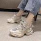 Women's Chunky Sneakers 2020 Women Platform Shoes Lace Up Breathable Air Vulcanize Shoes Women Female Trainers Dad Shoes