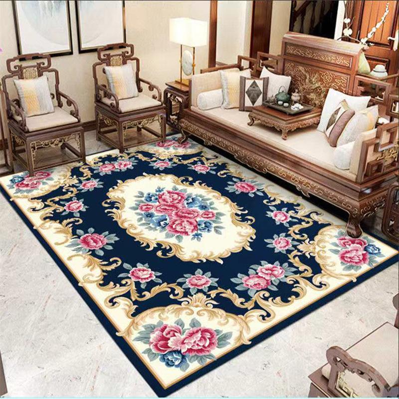 Household Living Room Carpet Bedroom Bedside Carpet Washable Carpet European Carpet