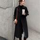 Fashion Women's Mid-length Woolen Coat Knee-length Waist Hepburn Style Thick Woolen Coat