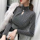 Autumn and Winter Sexy Slim Bottoming Shirt Half High Collar Simple Casual Jacket Long Sleeve Female Top