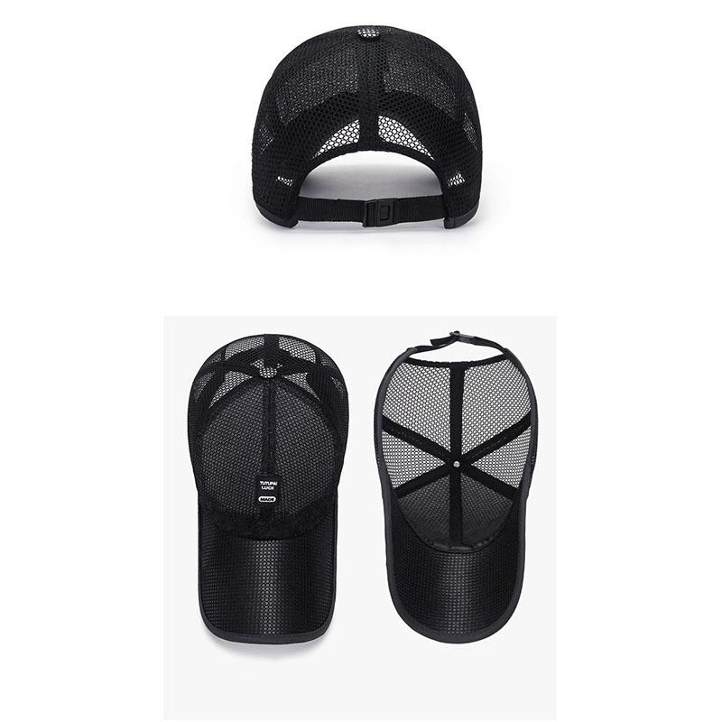 Hats Men's Summer Sun Hats Outdoor Sun Protection Sun Hats Baseball Caps Linen Summer Mesh Caps Breathable Peaked Caps