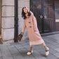 Trendy wild woolen coat women autumn and winter loose mid-length woolen coat women clothing