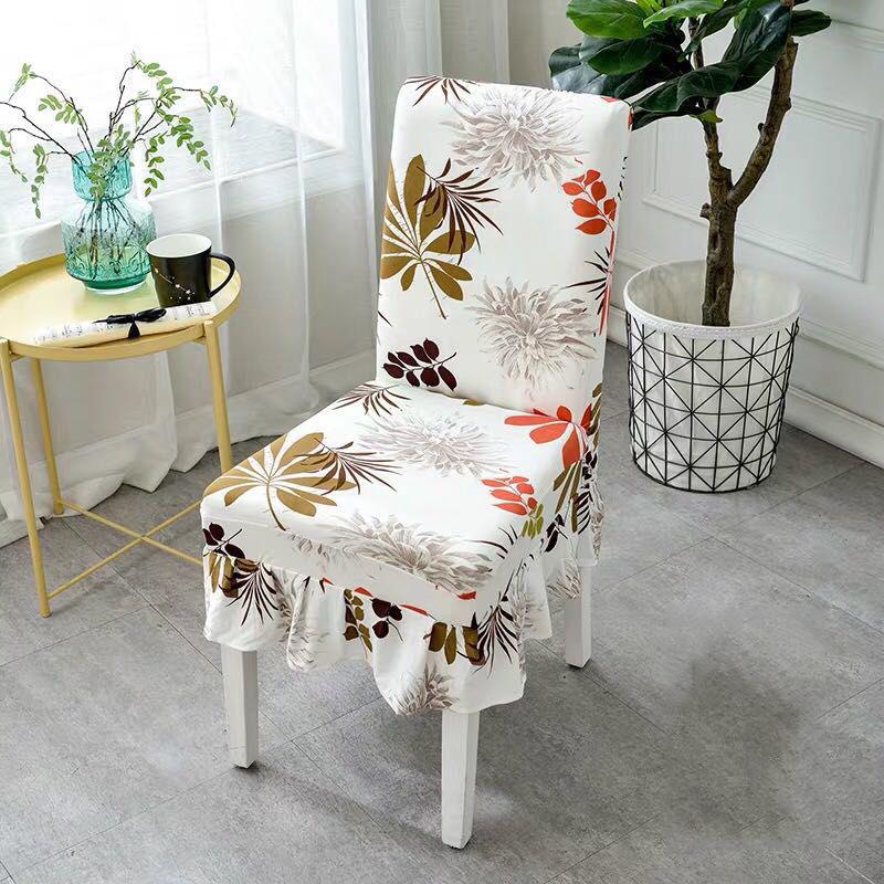 Printing chair cover Slipcovers  Removable Dining seat Covers Hotel Banquet restaurant