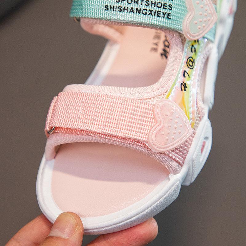 Girls' Breathable Beach Sandals Non-slip Summer 3-12 Years Old Children's All-match Fashionable Student Shoes