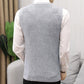 Men's Casual Solid Color Knit Pullover V-Neck Retro Slim Outer Wear Gentleman's Versatile Vest