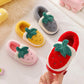 Baby Girls Cotton Slippers Winter Children's Fur Slippers Boys Home Indoor Shoes Non-Slip Kids Slippers
