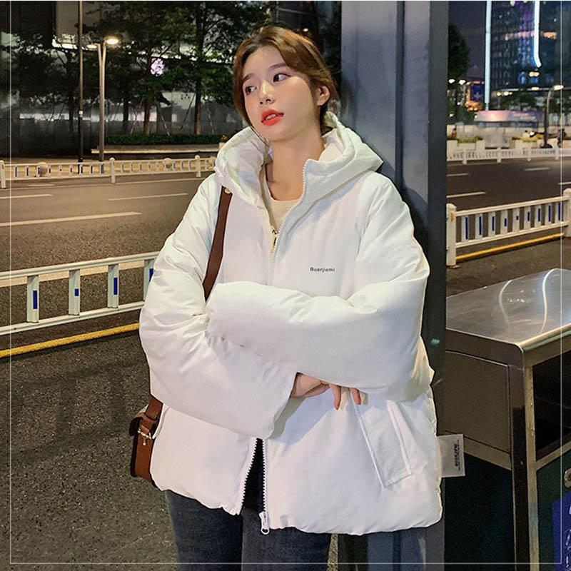 Short Cotton-padded Jacket Women Korean Version Loose Winter Bread Jacket Down Cotton-padded Jacket Hong Kong Fashion Padded Jacket