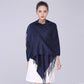 Pure Color Faux Cashmere Scarf Shawl Dual-use Wild Thick Long Section Ladies Warm Knitted Big Scarf Soft Fabric Temperament Shawl
