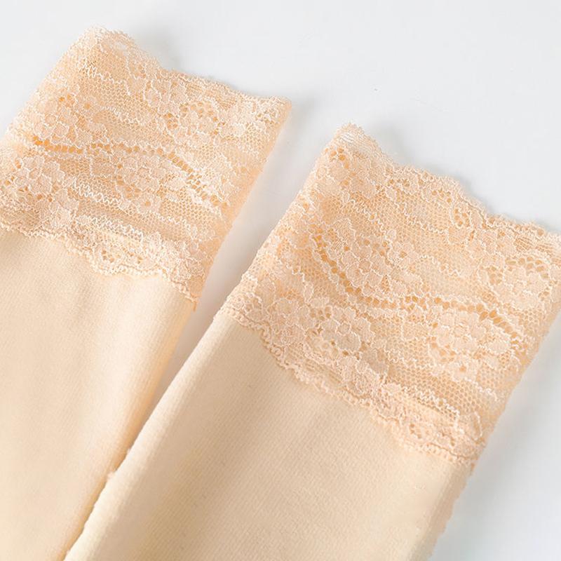 Women Winter Autumn Warm Thermal Underwear Lace V-neck Tops Female Tight Thicken Windproof Comfortable Soft Lining Long Sleeve High Elasticity Slim