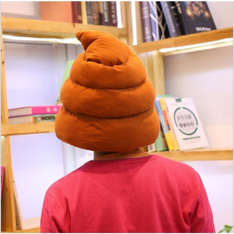 Funny Poop Plush Headgear Cute Kids Warm Big Hat Lovely Soft Plush Gifts