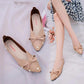 Bowknot Pointed Toe Flat Shoes Women's Soft-soled Shallow Slip-in Lightweight Flat-bottomed Shoes for Work Wear Women's Flat Shoes