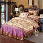 Fashion Home Textile Wedding Jacquard  Bedding Set Luxury Satin Quilt/Duvet Cover Bedclothes