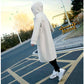 Horn Button Woolen Coat Women's Mid-length Autumn and Winter Quilted Thickened Hooded Woolen Coat