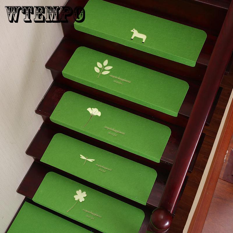 1pcs Grass Self-adhesive Luminous Non-slip Stair Carpet Mat Floor Staircase Carpets Protector