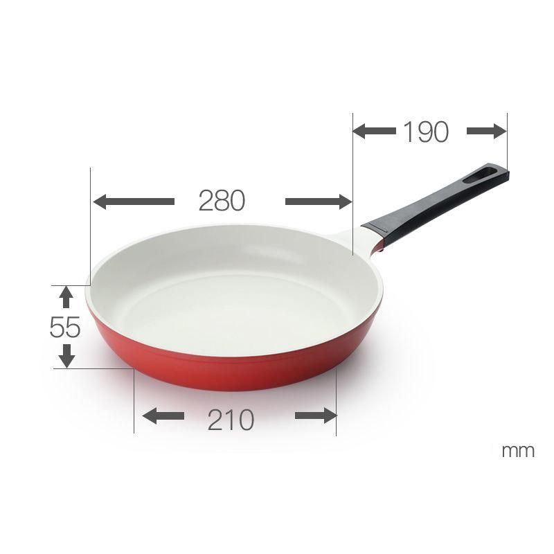 Ceramic Non-stick Pan Non-stick Steak Frying Pan Pancake Frying Eggs Less Oily Smoke Induction Cooker General