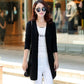 Spring and Autumn Wear Knitted Sweater Cardigan Fashion Slim Jacket Women's Mid-length Simple Solid Color Women's Top