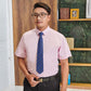 Summer Plus Size Men's Plus Fat Plus Short-sleeved White Shirt Men's Loose Shirt Fat Half-sleeved Shirt