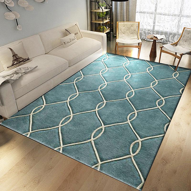 Vintage Large Area Rugs Geometric Bedroom Living Room Non-Slip Floor Mat Home Sofa Table Carpets