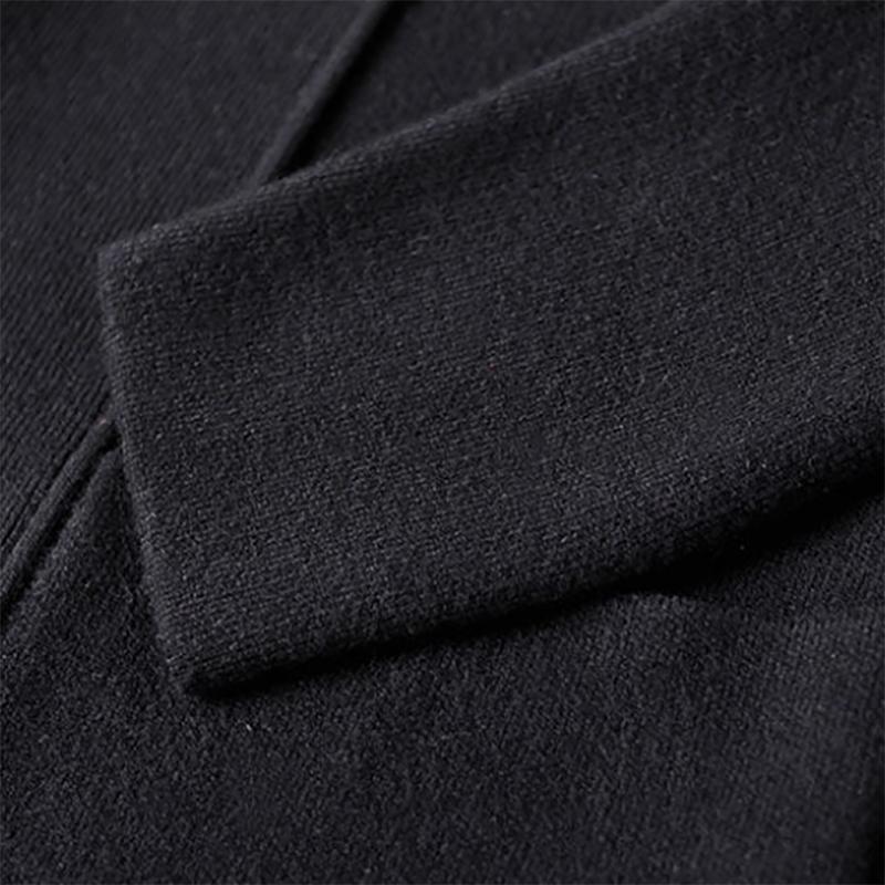 Autumn Mid-length Cardigan Sweater Men's Korean Version of The Trend of Knit Sweater Personality Thin Coat Youth Line Clothes Outer Wear