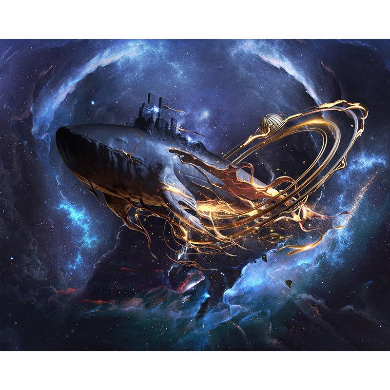 Cross Stitch Diamond Painting Living Room Landscape Full Diamond Moon Starry Sky 5d Point Diamond Stickers Diy Diamond Embroidery