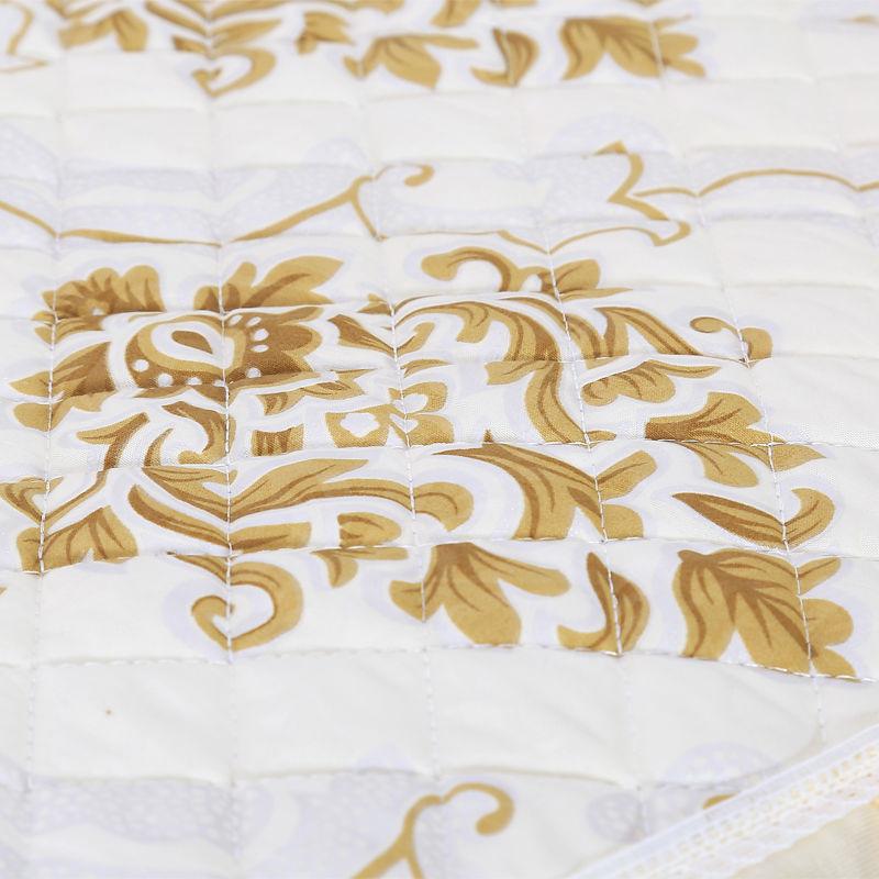 Printed Lace Side Dining Table and Chair Cushion Four Seasons Universal Non-slip Stool Seat Cushion with Laces Home Decoration