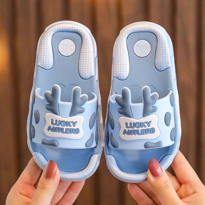 Children's Sandals  Slippers Summer Cartoon Home Bathing Bathroom Non-slip Soft-soled Beach Shoes  Boys and Girls