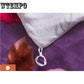 4pcS Soft Floral Print Quilt Duvet Cover  Bed Skirt Wedding Bedspread Full Twin Queen King Size Bed Sheet Mattress Cover Bedsheets