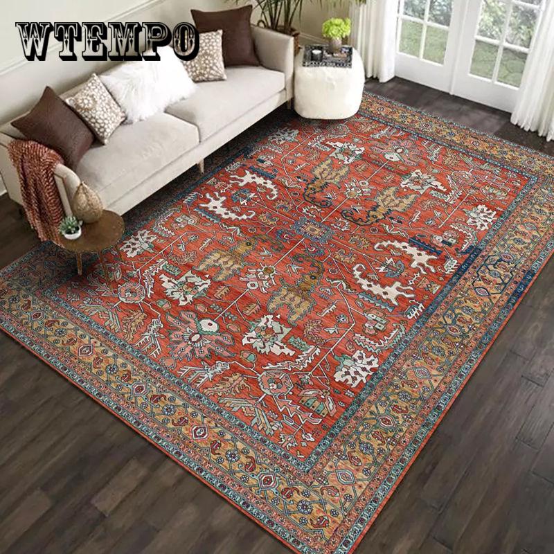 Nordic Retro style Splice applique Carpets For Living Room Bedroom Large Trellis Tapete Para