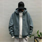 Hoodie Men's Jacket Korean Version Loose Spring and Autumn Solid Color Sweater Cardigan All-match Top Coat