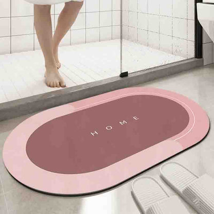 40*60cm Super Absorbent Silica Gel Floor Mat,Bathroom Carpet Floor Mats, Door Bathroom Non-Slip Mats