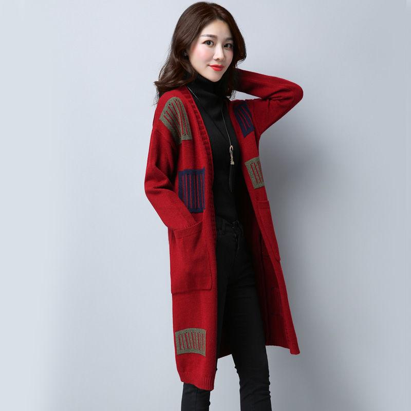 Sweaters Women Casual V-Neck Plus Size Knitted Cardigans Harajuku Single Breasted Womens Fashionable High Elasticity All Match