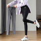 Female Flying Shark Pants Wear Black Leggings Spring and Autumn Thin Tights High Waist Slim Belly Barbie Pants