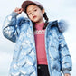 2021 Girl Waterproof and Snowproof Down Cotton Jacket Thick Hooded Faux Fur Collar Coat Children's Outerwear Playing In The Snow