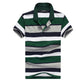 Summer Men's Short Sleeve T-Shirt Striped Slim Lapel T-Shirt Men's Casual Polo Shirt