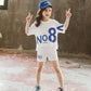 Children's Clothing Girls Short-sleeved Shorts Suit Summer Light Sports Casual Loose Breathable Children's Two-piece Suit