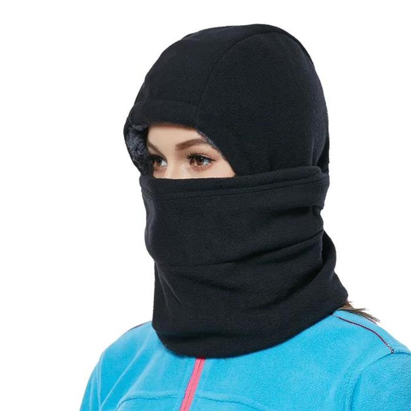 Outdoor Fleece Hat Winter Thicken Sports Ski Warm Headgear Face Mask Bib Cycling Windproof Hat Face Protection Men and Women