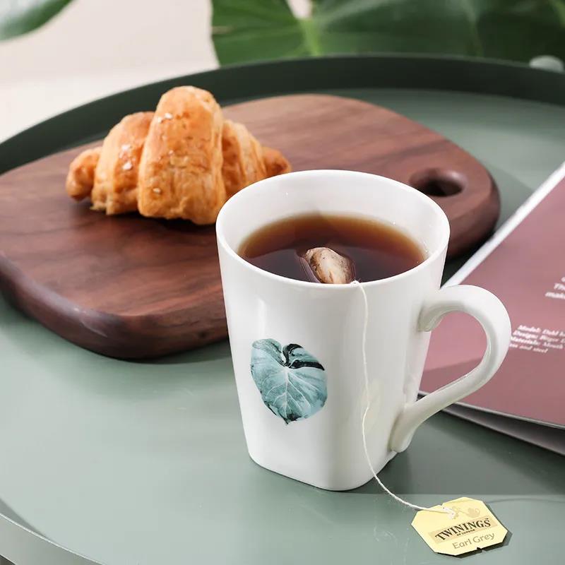Living Room Drinking Cup Set Simple Mark Cup Household Milk Cup Ceramic Breakfast Cup Family Hospitality Tea Cup
