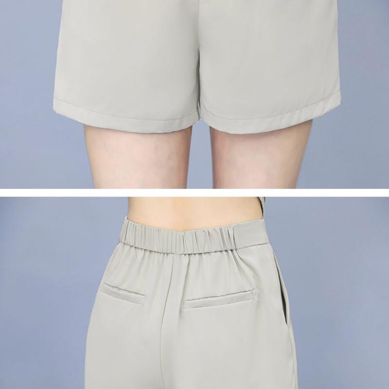 Suit Shorts Suit Women's Casual Temperament Three-piece Suit Short-sleeved Suit Jacket Shorts Suit Lining Casual Work Wear