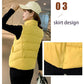 Women's Vest Down Cotton Jacket Loose Large Size Stand-up Collar Hoodless Waistcoat for Small People To Wear Winter Warm Jackets In Winter