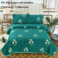 Two-sided Bed Cover Cushion Crystal Velvet Bed Cover Three-piece Quilted Bed Sheet Pillowcase Set