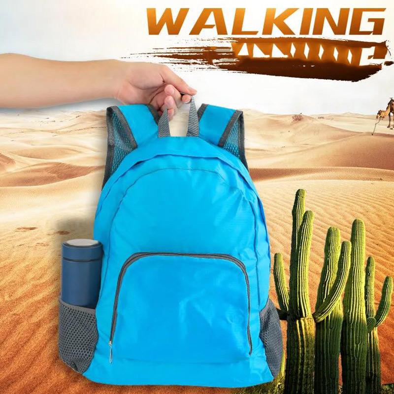 Korean Version of The Multifunctional Travel Backpack Outdoor Climbing Bag Storage Bag Simple and Lightweight Folding Backpack