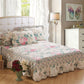 Three-piece Suit Korean Princess Style Cotton Bed Sheet Double Bed Cover Protector