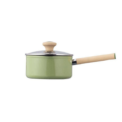 Avocado Color Maifan Stone Milk Pan Non-stick Pan Household Milk Pan General Milk Pan